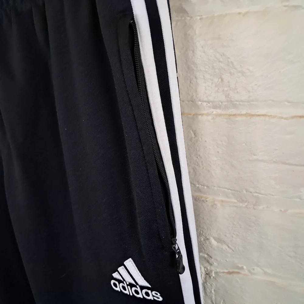 Adidas Tiro 11 Pant Black Joggers Soccer Striped Mens Size Medium Tapered Leg - Picture 6 of 9